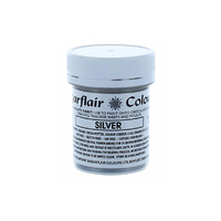 ** Silver Edible Chocolate Paint - Sugarflair 35g