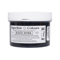 ** BLACK EXTRA 400grams - SUGARFLAIR MAXIMUM CONCENTRATED FOOD COLOUR