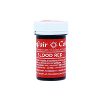 ** Blood Red - Sugarflair Spectral Paste 25G - Fondant And Buttercream Colour