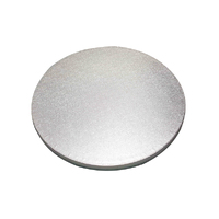 12 Inch Silver Round Drum Mdf Cake Board-Masonite