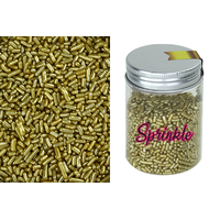 Metallic Gold Jimmies - Cake Toppings - 100G