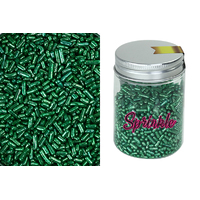 Metallic Green Jimmies - Cake Toppings - 100G