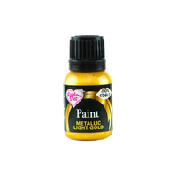 Metallic Food Paint - Light Gold - Rainbow Dust: Single