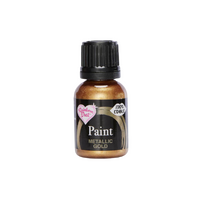 GOLD METALLIC FOOD PAINT - RAINBOW DUST