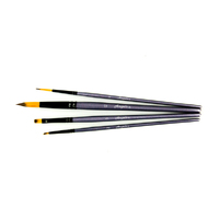 Premium Paint Brush Set 002 4 Taklon Brushes