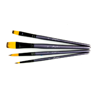 Premium Paint Brush Set 005 4 Taklon Brushes