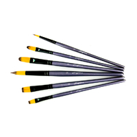 Premium Paint Brush Set 007 6 Taklon Brushes