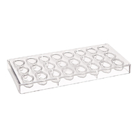 24 Cavity - Oval Shape Polycarbonate Mold - Mould - 1064