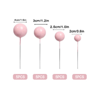 Pink Ball Topper 20Pcs