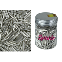 Silver Rods 100G Edible Sprinks Sprinkles Large Jimmies