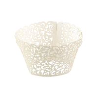 Ivory Lace Cake Wraps - Cake Decorating Tools - 12 Pack