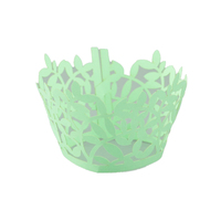 Green Leaves Cake Wraps - Cake Decorating Tools - 12 Pack