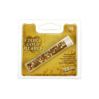 Gold Hearts - Edible Cake Sparkles - Cake Decorations