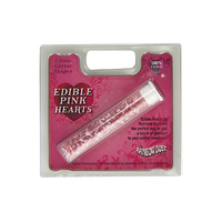 Pink Hearts - Edible Cake Sparkles - Cake Decorations