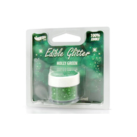 Holly Green - 100% Edible Glitter - Rainbow Dust - Cake Decorating