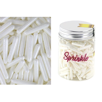 Pearl White Rods Sprinkle - 100g