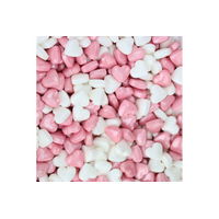 Pink & White Mini Heart Sprinkles - 1kg