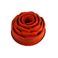 Big Rose Shaped Silicone Baking Mould - T-251