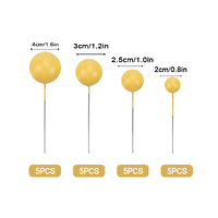 Yellow Ball Topper 20Pcs