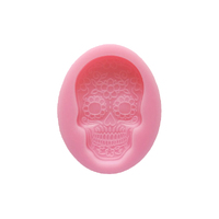 Sugar Skull Silicone Mould - Halloween Mold