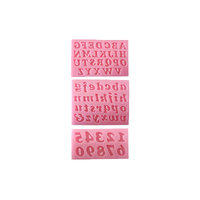 Upper And Lowercase Letters And Numbers Mold - Silicone Mould