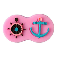 Anchor & Wheel - Silicone Fondant Gumpaste Mould - Mold - 1 Pc