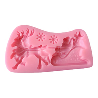 Santa Sleigh Mold - Silicone Mould - Reindeer