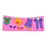 Baby Clothes Line Gumpaste / Fondant Silicone Mould / Mold