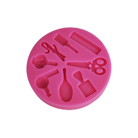 Hair Dressing Accessories - Sugarcraft Pink Silicone Mould