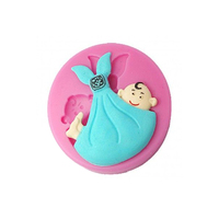 Swaddling Baby -Sugarcraft Pink Silicone Mould