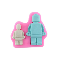 Two Lego Men Silicone Mould - Mold