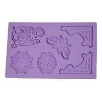 Fancy Scroll / Side Designs / Centre Molds - Silicone Mold