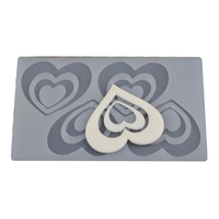 Fondant & Chocolate Shard - Heart Chip Mould - Lk004017