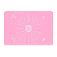 Silicone Rolling Mat 45cm X 65cm - Pink - Flexible - Non Slip