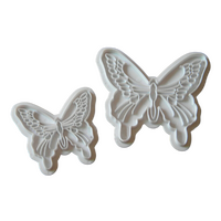 2 Butterfly Embosser Cutter - Fondant