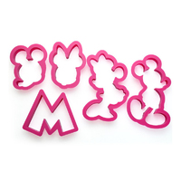 Cartoon Plastic Cookie Cutter (5 Pc)