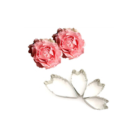 Peony Flower Cutter Type 1 Set Of 4