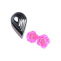 Rose Petal Complete Fondant / Gumpaste Cutter Set - 6Pieces