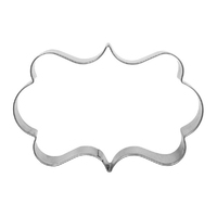 Rectangle Plaque 6.5cm X 9cm Cookie Cutter - Fondant / Gumpaste Cutters