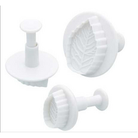 Veined Rose Leaf Plunger Cutters - Large