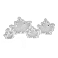 Maple Leaf Plunger Cutter - Set Of 4