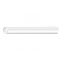 6 Inch X 1 Inch Wide White Acrylic Rolling Pin - 150mm X 25mm