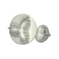 Three-Leaf Holly Plunger Cutters Set Of 2