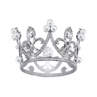 Fleur De Lis Tiara /Crown - 55mm Diameter - Cake Topper