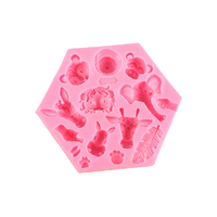 Jungle Animal Faces Silicone Mold - Animal Mould