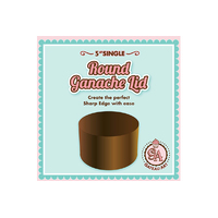 5 Inch Single Round Ganache Lid - Sharp Edge