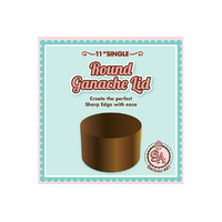 11 Inch Single Round Ganache Lid - Sharp Edge