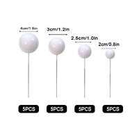 White Ball Topper 20Pcs