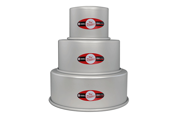 Round Cake Tin Set Of 3 Pans 4 Deep – Fat Daddios: 3 Pack