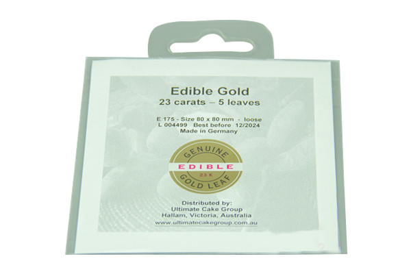 Premium Edible Gold Leaf – Loose – 5Pcs – Made In Germany Ba8336: 3 Pack